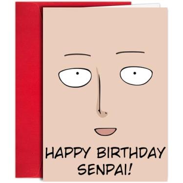 Imagem de KunaiGrip Cartão de aniversário de anime | Cartão de felicitações de anime | Presentes de anime | Presente de aniversário para fãs de anime | Mercadoria de anime para aniversários | Cartão em branco