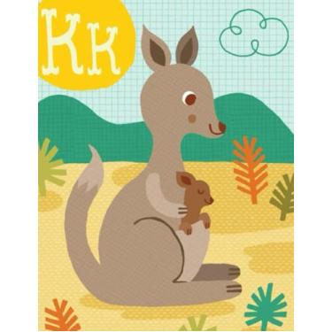 Imagem de Kangaroo Coloring Book: Children's Doodling Cartooning Design Mindfulness and Relaxation Kangaroo Activity Notebook