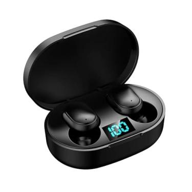 Imagem de Fone de Ouvido TWS Bluetooth 5.0 – Cor Preto Intra Auricular Premium Com Visor De Bateria Sem Fio, Compátivel Com Todos Os Aparelhos - D7