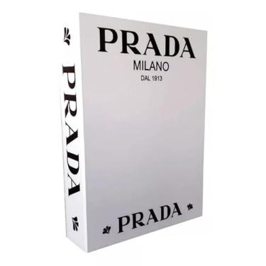 Imagem de Moda Luxo Branca Caixa Decorativa Organizadora Livro Fake em MDF