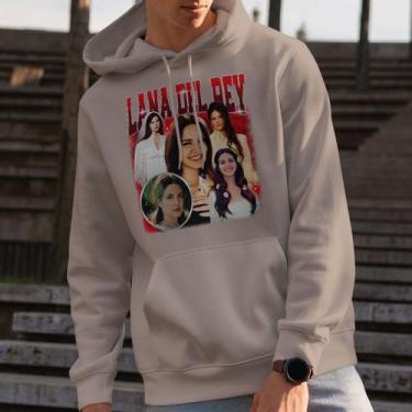 Imagem de Moletom Canguru Unissex Lana Del Rey Grapgic Red Cantoria Americana Po