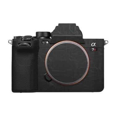 Imagem de JERXTTON Adesivo de capa de câmera antiarranhões para Sony Alpha A7RV A7R5 A7RM5 protetor de película de vinil decoração protetora da pele (Circuit Black)