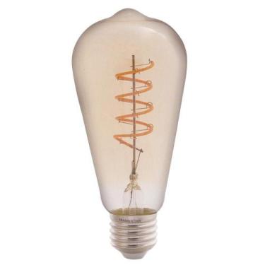 Imagem de Lâmpada Led De Filamento Espiral Tramontina St64 4 W 2200 K Luz Amarel