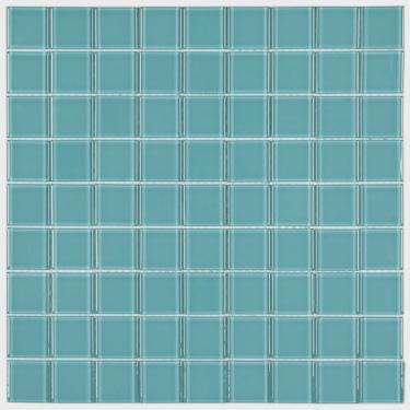 Imagem de Pastilha de Vidro Cristal Glass Mosaic 29,2cmx29,2cm Placas Verde Médio