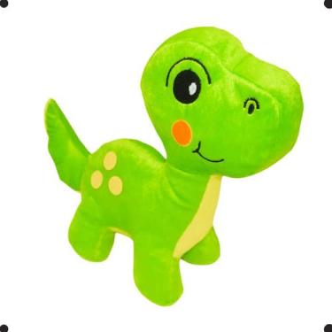 Imagem de Brinquedo de Pelúcia Dinossauro Tamanho Medio 27cm Maciez Diversão par