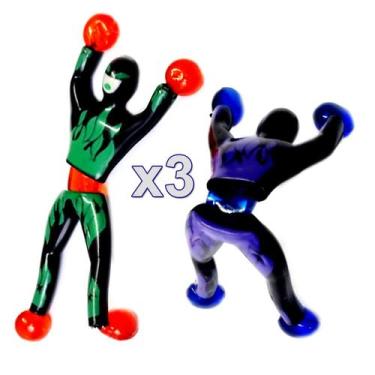 Imagem de 6 Bonecos Super Ninja Cartela Gruda Na Parede Ou Vidro - Nan Li toys