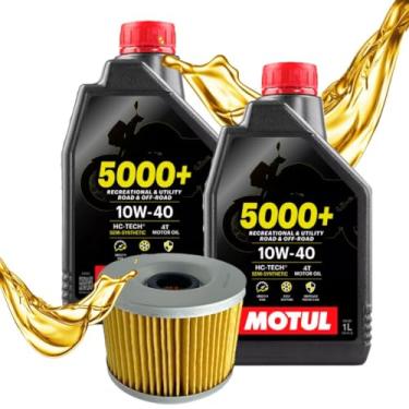 Imagem de Kit Troca Oleo E Filtro Ninja 250r Motul 5000 10w40