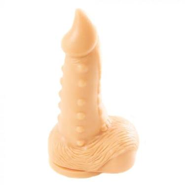 Imagem de Pênis 18x5cm com Ventosa Unicorn Bege - Coleção Lovetoys