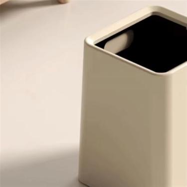 Imagem de Lixeira para Área Externa Lixeira grande criativa de 12 litros para banheiro, quarto doméstico, sala de estar, lixeira espessada, cozinha sem tampa, lixeira dupla Lixeira para Área Externa