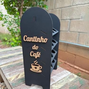 Imagem de Estante Porta Capsulas Cantinho Do Café 24 Capsulas Mdf 3mm