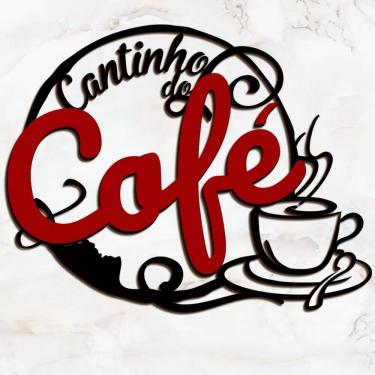 Imagem de Placa Quadro Cantinho do Café Decoração Cores Mdf Corte Laser