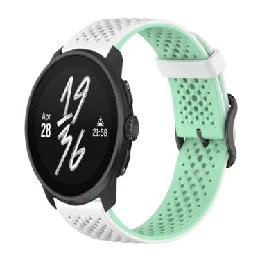 Imagem de Gheper Pulseira de substituição compatível com Suunto Race/Race S/Vertical/9 Peak Pro/9 Peak/5 Peak, acessório para smartwatch, de silicone macio, respirável, 22 mm