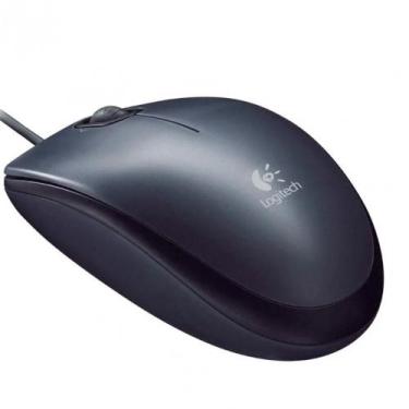 Imagem de Mouse Com Fio Logitech M90 USB Sensor Óptico Plug And Play, Preto