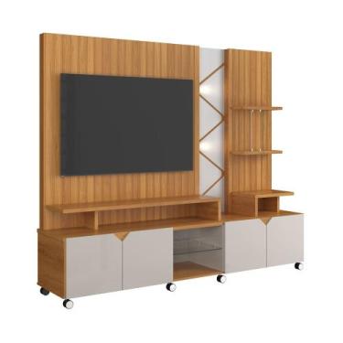 Imagem de Estante Home Para Tv de 55 Polegadas Cross Lukaliam, JEQUITIBA / OFF W