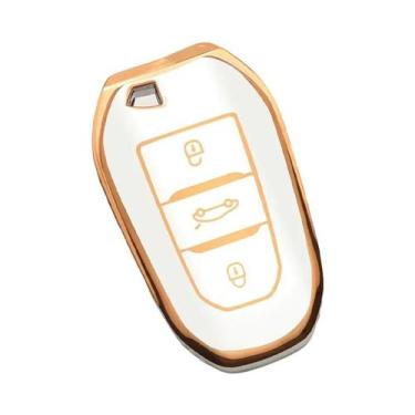 Imagem de Peugeot Citroen Ds Caso Chave Remota Do Carro Capa Tpu Escudo Para 208