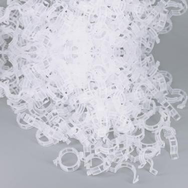 Imagem de Aipker Clipes de tomate para treliças de corda, 200 peças de clipes de tomate a granel para suporte - branco