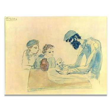 Imagem de Uma refeição simples murais Diego Rivera – arte do realismo socialista mexicano, muralista do século 1162, coleção clássica do museu de Nova York para decoração de casa 30 x 39 cm