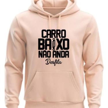 Imagem de Moletom Personalizado Com Capuz e Bolso Carro Desfila - Hs, Bege, M