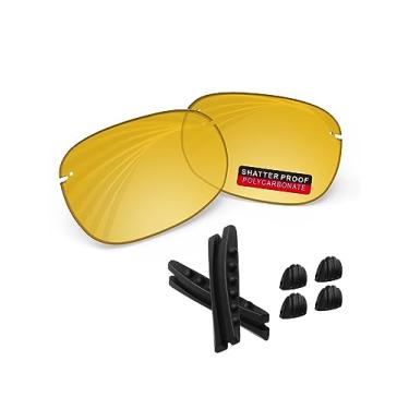 Imagem de iLikeo Lentes de reposição PRO+ policarbonato não polarizadas para óculos de sol Maui Jim Ho'okipa MJ407 - Amarelo HD