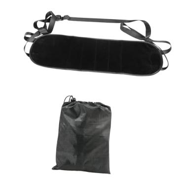 Imagem de IEUDNS Suporte para pés de avião, rede portátil para viagem, itens essenciais, altura ajustável, apoio para pés de avião, descanso para de viagem para carro,