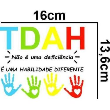 Imagem de Adesivo Para Carro Tdah - Lojinha Da Luc Adesivos