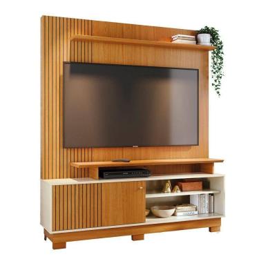 Imagem de Combo Home Com Pés + Painel Para 60 Polegadas Ares - 7 Decor Cinamomo E Off White