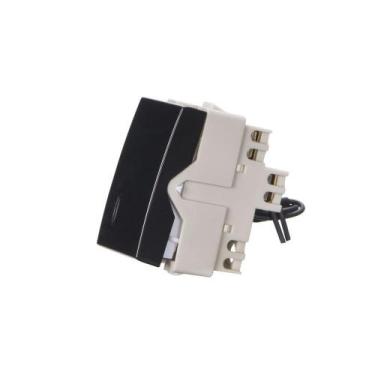 Imagem de Módulo Interruptor Simples com Luz MarGirius Sleek 10A Preto Ebony, Eb