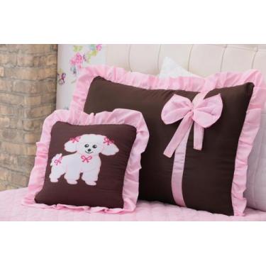 Imagem de Cobre Leito Solteiro Meg Com Babado Rosa - Casanet