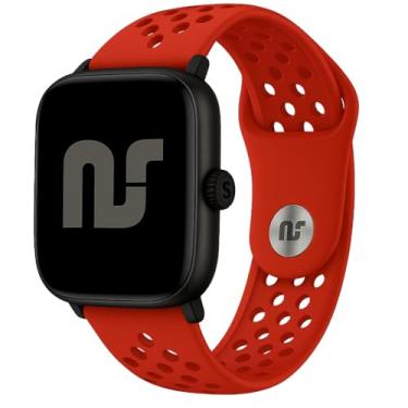 Imagem de Nandos-Store - Pulseira Nsmart compatível com Amazfit GTS (BIP 2 geração) (Vermelha NK)