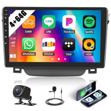 Imagem de [4+64G] Android 15 estéreo automotivo para Hyundai I30 Elantra GT 2011-2015 com carro sem fio e Android Auto, rádio de carro de 22 cm com link espelhado, Bluetooth, FM/RDS WiFi, GPS EQ, DSP SWC + AHD