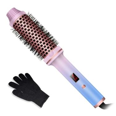 Imagem de Yitrust Escova Térmica Feminina De 1 1/2", Aquecimento Rápido, Alisamento Térmico Dupla Voltagem Para Viagem, Volume E Ondulação