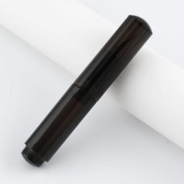 Imagem de erofa Majohn Wancai Mini caneta-tinteiro com ponta EF, resina preta transparente, tamanho de bolso, para viagem, curta