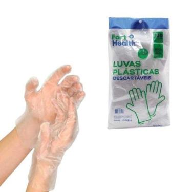 Imagem de Luva Plastica Fort Health 100un - Fort Healh