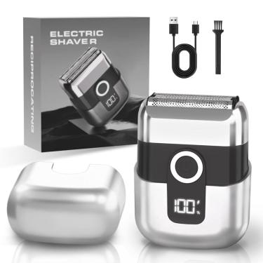 Imagem de Máquina de barbear elétrica LYRSLF Mini para homens IPX7 à prova d`água