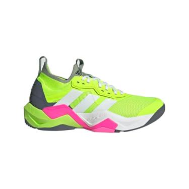 Imagem de adidas Rapidmove Advance 2 Tênis de treino masculino, Limão lúcido/branco/rosa lúcido, 43
