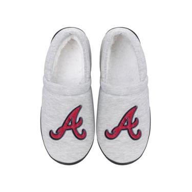 Imagem de FOCO - Moletom masculino MLB Team Big Logo Cinza Sherpa Mocassins Adulto, Atlanta Braves, Small