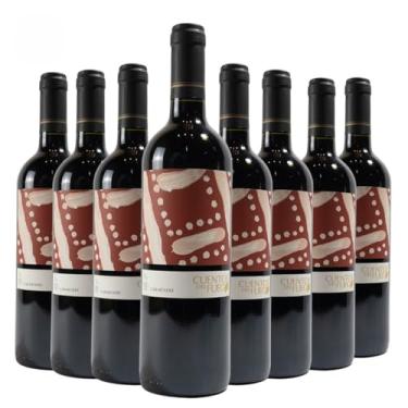 Imagem de Kit com 8 Vinhos Chilenos Tinto Seco Carmenere Cuentos del Fuego