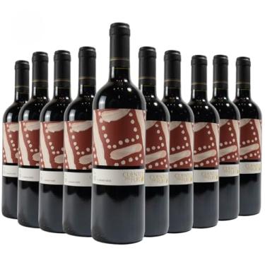 Imagem de Kit com 10 Vinhos Chilenos Tinto Seco Carmenere Cuentos del Fuego