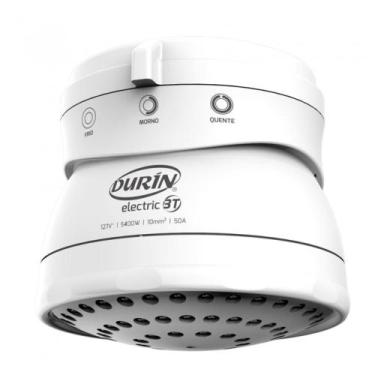 Imagem de Ducha Elétrica Redonda 3 Temperaturas 3200W/220V Durin Branco
