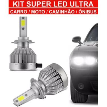 Imagem de Kit Lâmpada Super Led 2d H4 Pingo 6000k 12v - VELOX