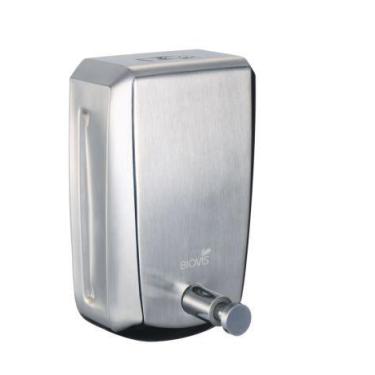 Imagem de Saboneteira inox escovado 800ml noble 7898599160570 - BIOVIS