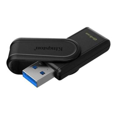Imagem de Pen drive kingston datatraveler exodia s preto 64gb usb 3.2 - dtxs/64g
