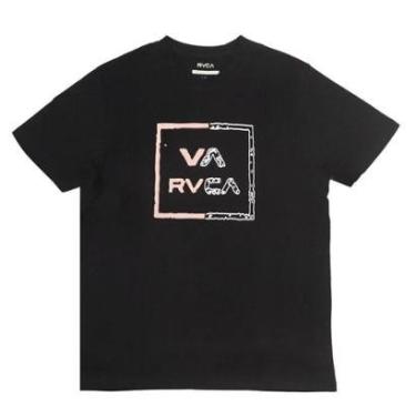 Imagem de Camiseta RVCA VA All The Way Worn - Preto-Masculino
