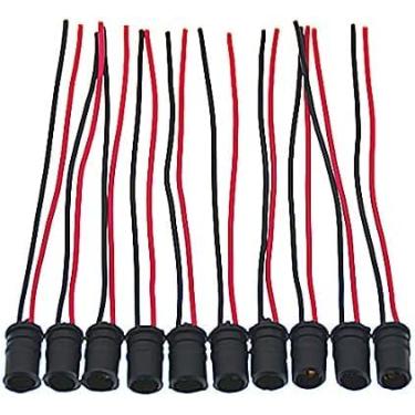 Imagem de 10 peças T10 W5W 194 lâmpadas soquetes pré-fio conector adaptador para carro automotivo