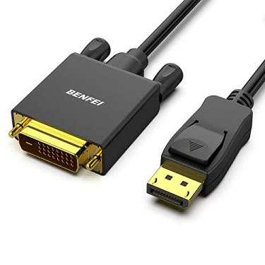 Imagem de BENFEI Cabo DisplayPort para DVI de 1,8 m, adaptador DisplayPort para DVI macho para macho banhado a ouro para Lenovo, Dell, HP e outras marcas