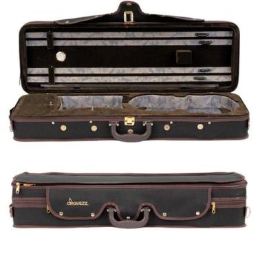 Imagem de Estojo Orquezz Retangular Para Violino 4/4 Hiper Luxo Preto