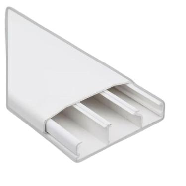 Imagem de Canaleta 3 Divisórias Cabos Fios Fita Dupla Face 2Mt Branco