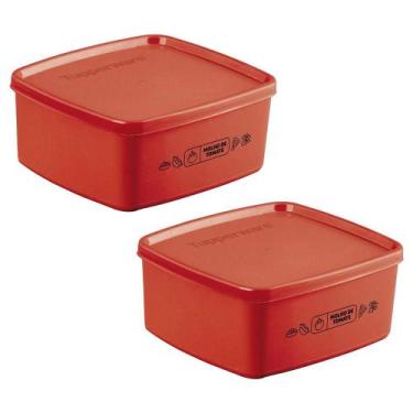 Imagem de kit 2 Potes Herméticos Tupperware Jeitosinho Molho de Tomate 400ml