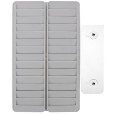 Imagem de HAPINARY Suporte de cartão de presença Rack vertical para cartões de identificação material fácil gerenciamento para máquinas de atendimento escritórios e fábricas