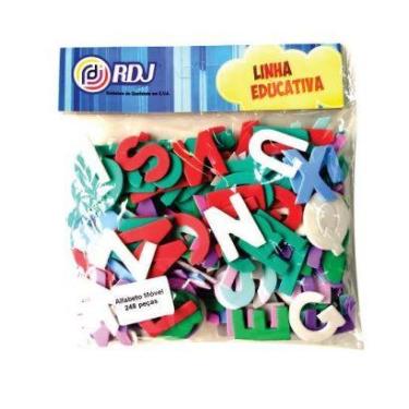 Imagem de Alfabeto Móvel 248 Peças Ref. 426 - RDJ
